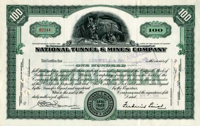 National Tunnel & Mines Company